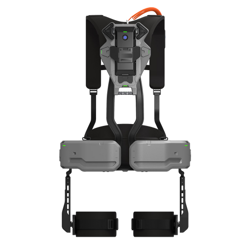 Exosquelette Exomila Élan : vue de face, soutien complet mobilité et effort