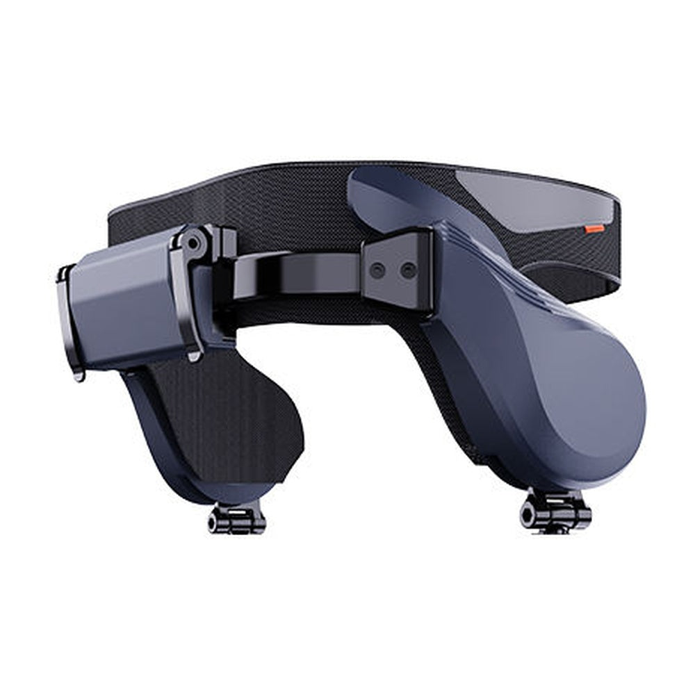 Exosquelette Exomila Marche : vue de profil, articulation et sangles